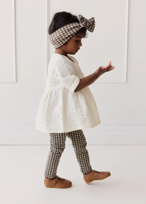 Jamie Kay - Organic Cotton Everyday Legging - Mini Gingham Bistre|153357