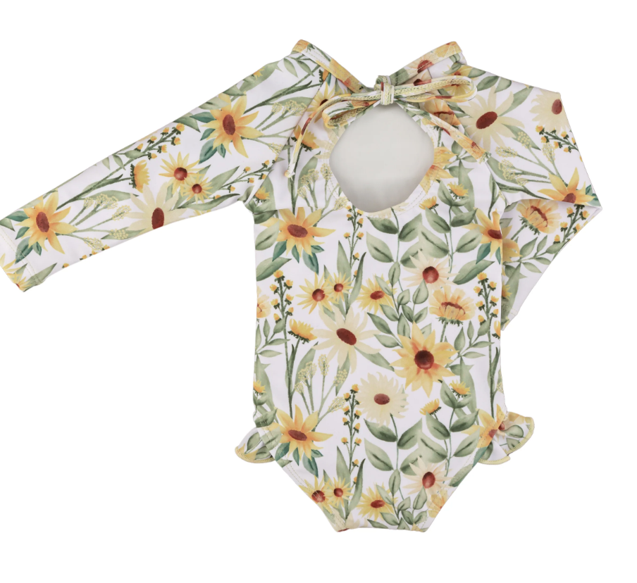 Current Tyed - "Brooklyn" Ruffle Rashguard Suit|140516