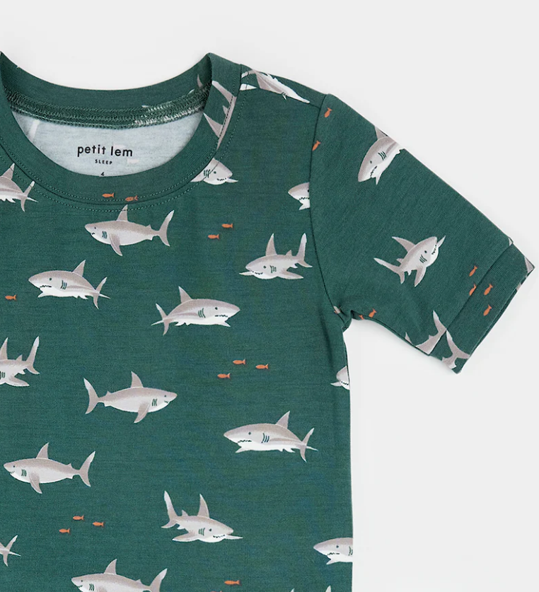 Petit Lem - 2 Piece Short PJ - Sharks|197932