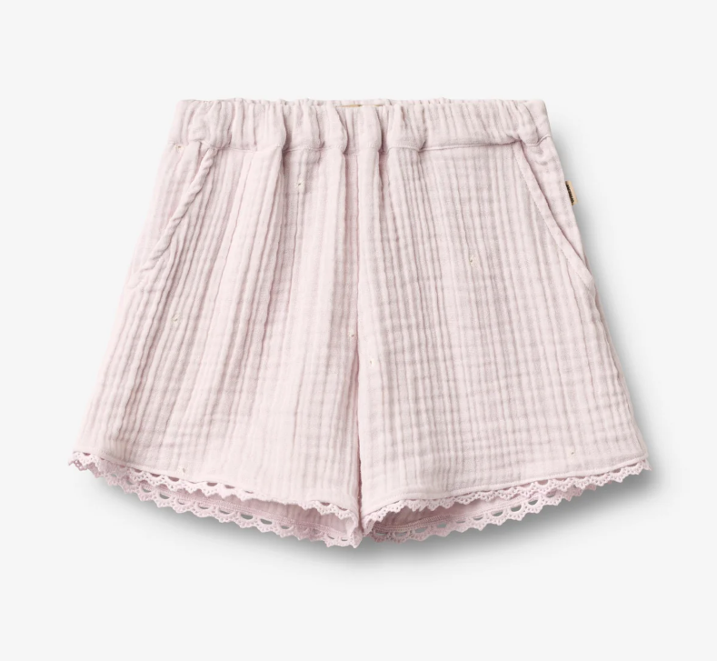 Wheat - Shorts Lace Eileen purple light flowers|197190