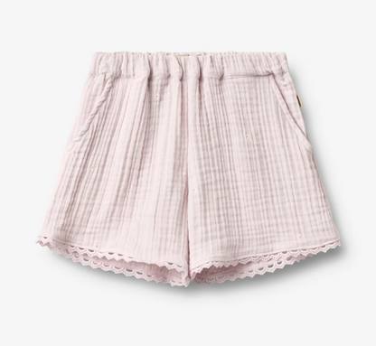 Wheat - Shorts Lace Eileen purple light flowers|197190