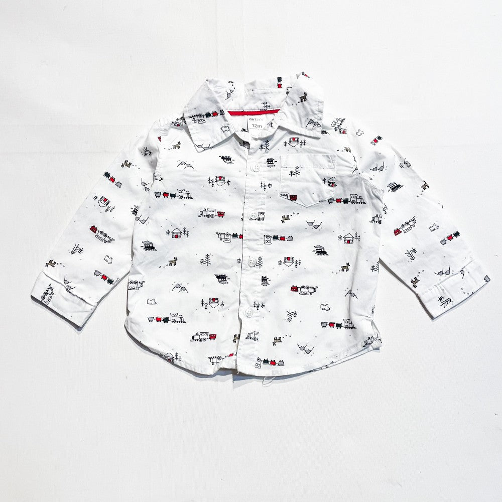 Carters Button UP 12M|136852