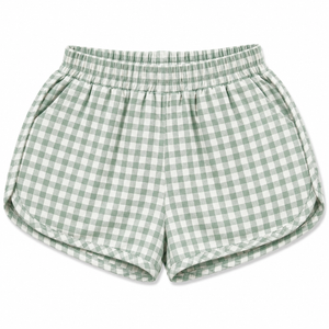 Mebie Baby -Green Gingham Shorts