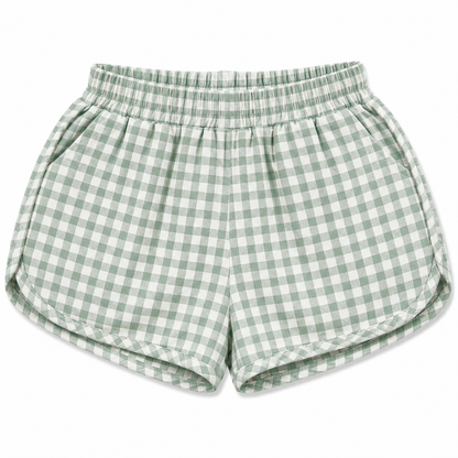 Mebie Baby -Green Gingham Shorts