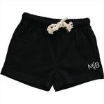 Mebie Baby - Black Pocket Cotton Shorts|205229