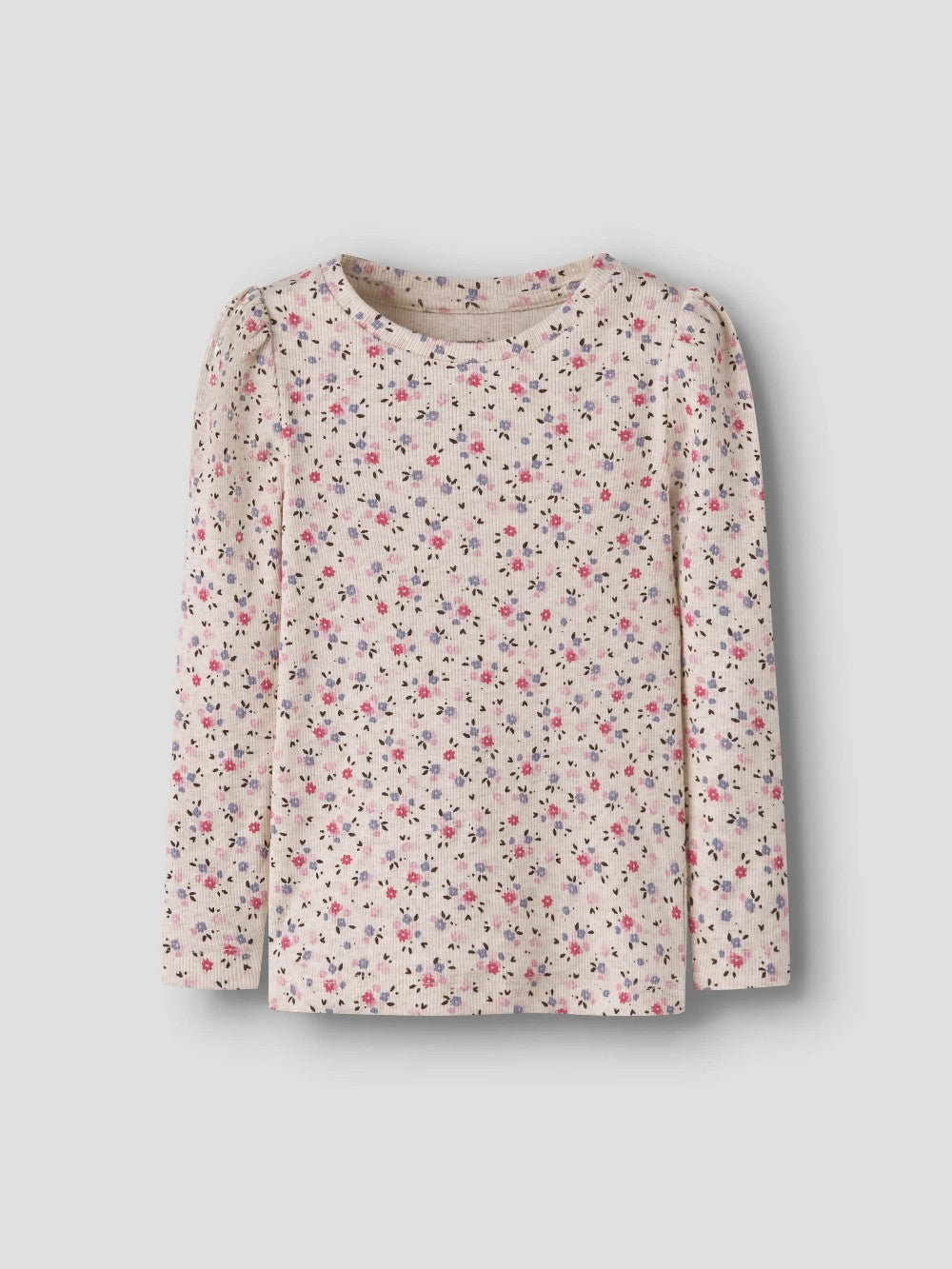 Name It - Ribbed Floral Long Sleeve|225537