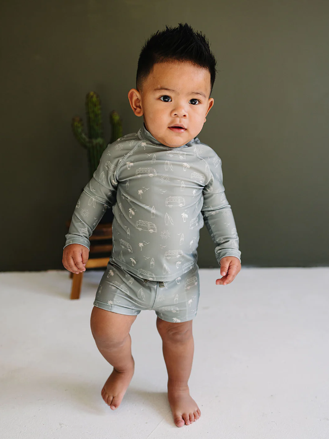 Mebie Baby - Surfer Long Sleeve Swim Set|87752