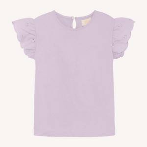 Creamie - Lavender Ruffle Tee|194037
