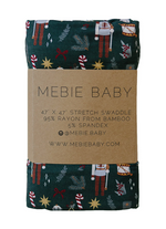 Mebie Baby - Green Nutcracker Stretch Swaddle|108685