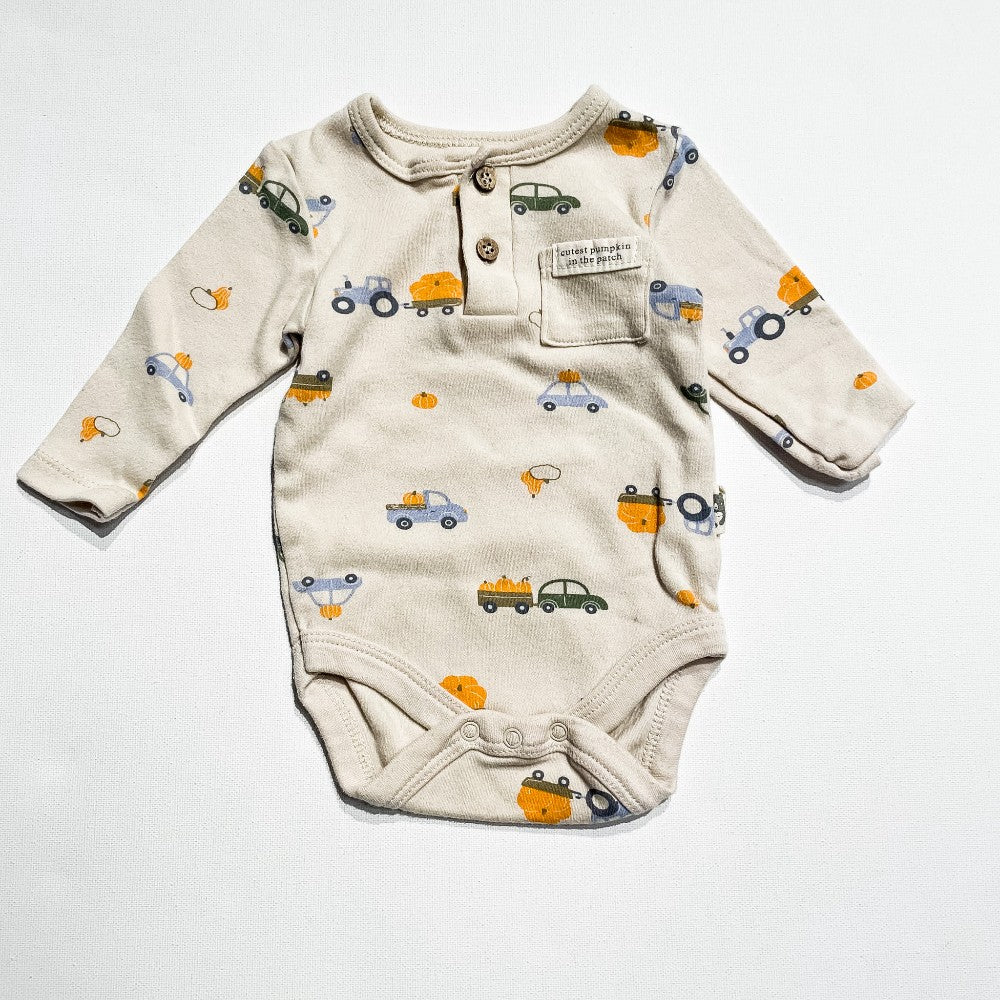 Rabbit + Bear Onesie 0-3M|205523
