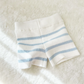 Adored - Liam Knitted Shorts- Blue Stripes|69294