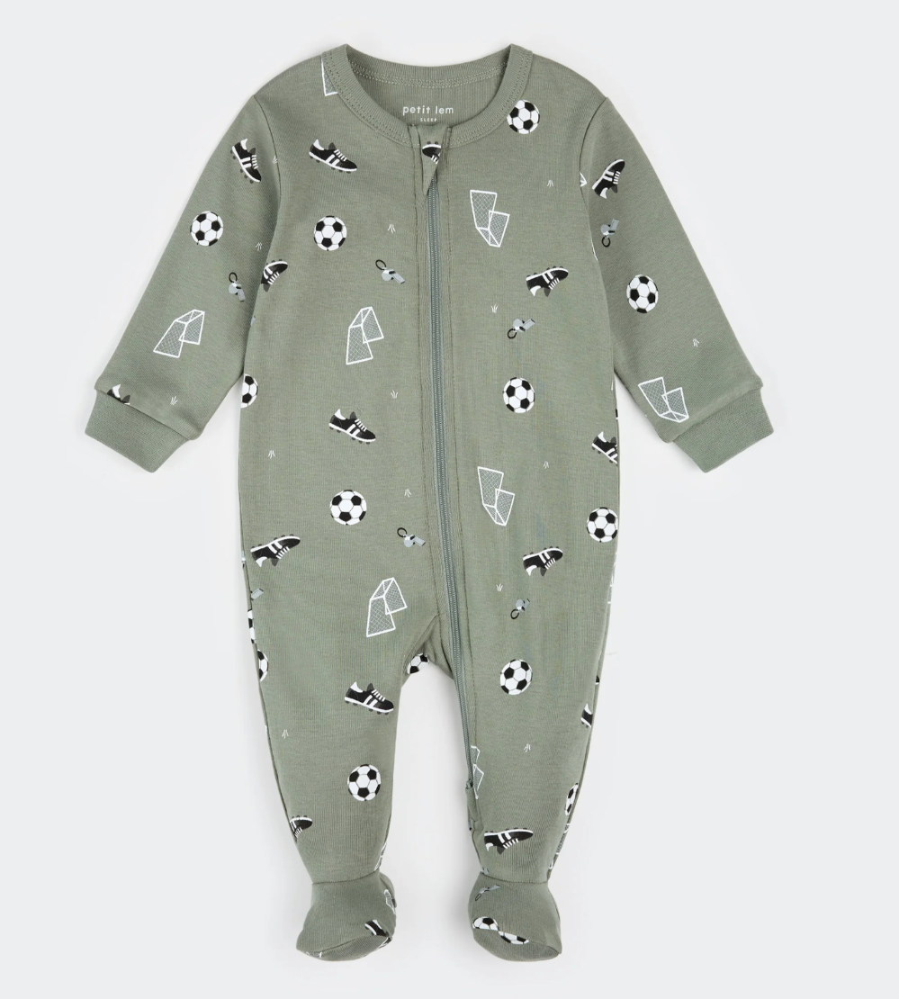 Petit Lem - Footed Sleeper - Soccer|187278