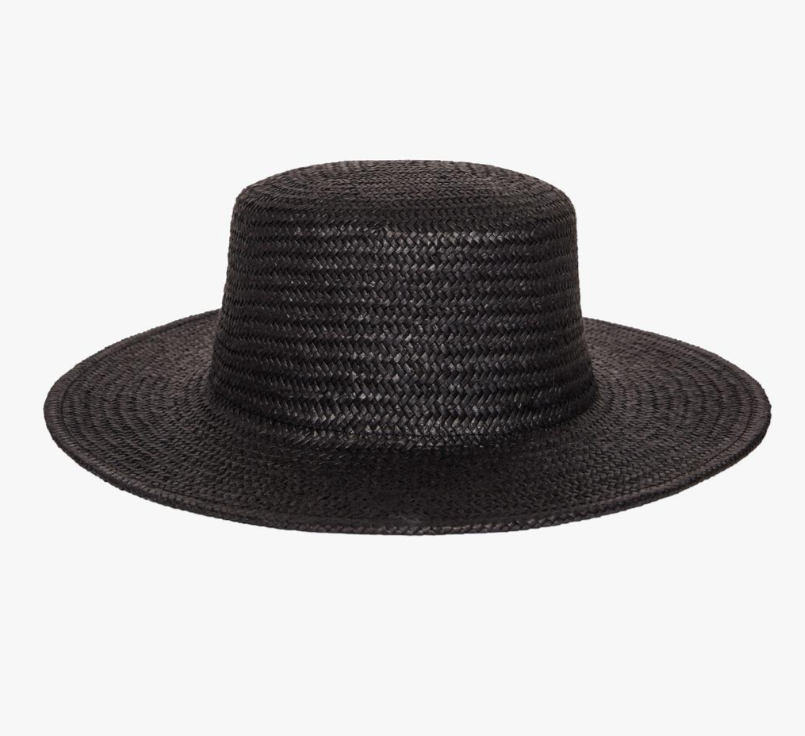 Headster - Take cover straw hat Black 56CM|139000