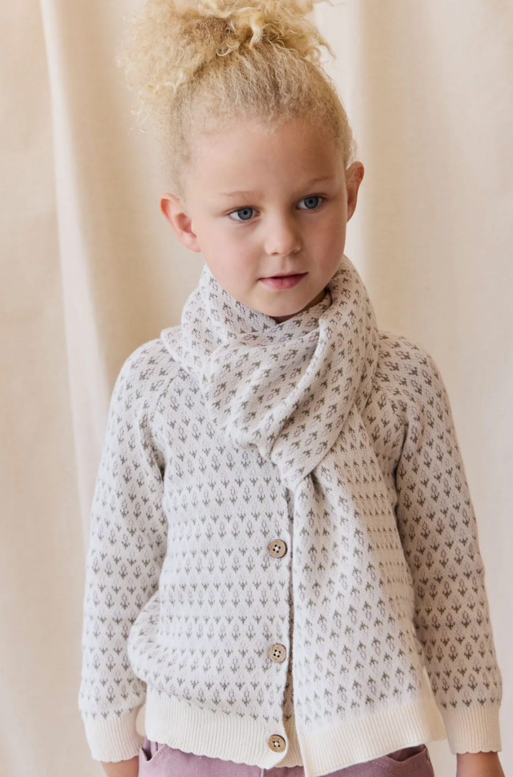 Jamie Kay - Savannah Jacquard Cardigan Sheer Pink|176589