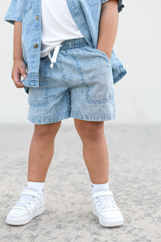 Little Bipsy - Boy's Chambray Short|104003