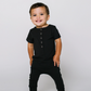 Rags - Short Sleeve Romper Black|87627