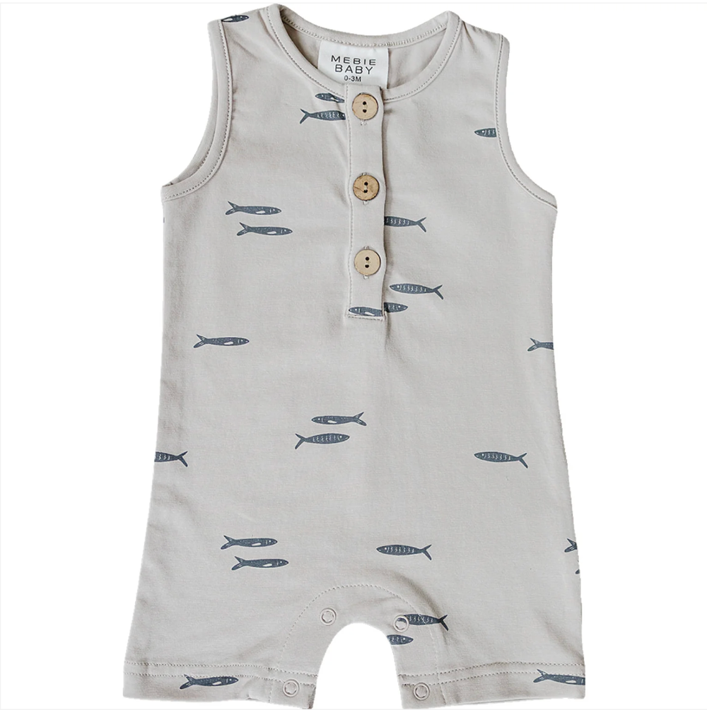 Mebie Baby - Fish Short Romper|205060