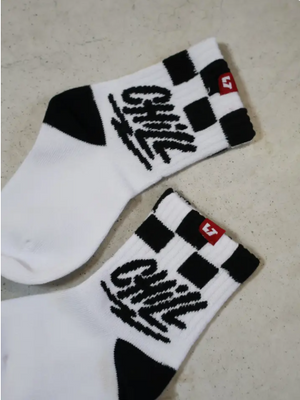 Little Trouble - Chill Crew Socks White|205822