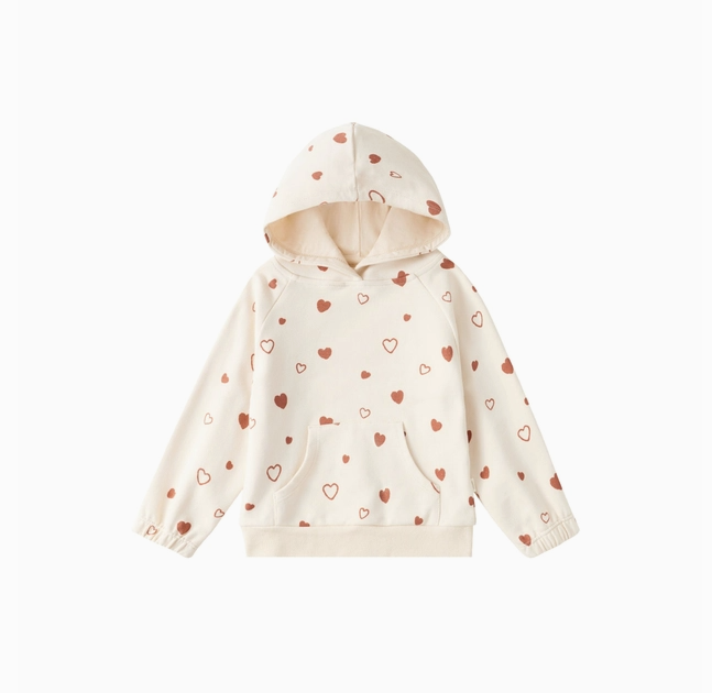 Norsu Organic - Hooded Sweatshirt-Hearts|106138