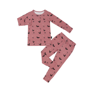 Belan.J - Long Sleeve PJ's Bats Ash Rose|158757
