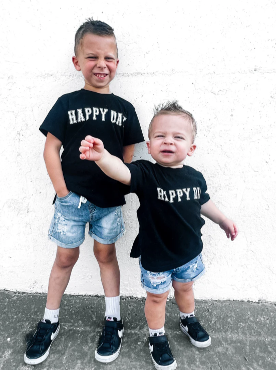 Little Bipsy - "Happy Day" Elevated Tee - Black|103968