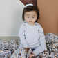 Mebie Baby - Heather Grey Knit Layette Set|91195