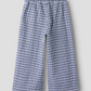 Name It - Navy Gingham Wide Leg Pant|208114