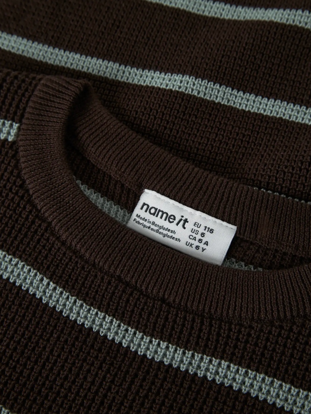 Name It - Mint Chocolate Striped Sweater|233258
