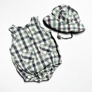 Pehr Romper & Hat 6-12M|226958