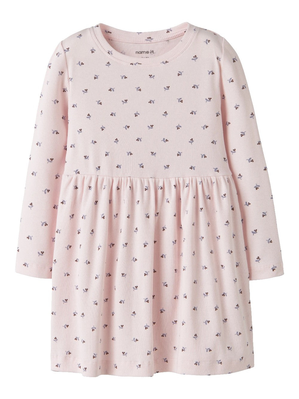 Name It - Long Sleeve Ribbed Floral Dress|225516