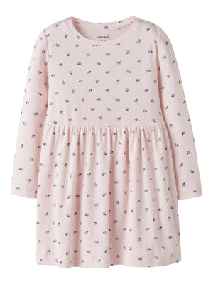 Name It - Long Sleeve Ribbed Floral Dress|225516