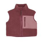 Enfant -  Teddy Waist Coat Vest - Rouge|156415