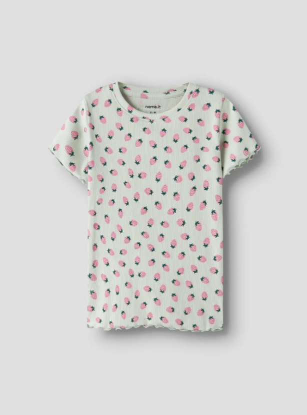 Name It - Ribbed Ruffle Tee|209546
