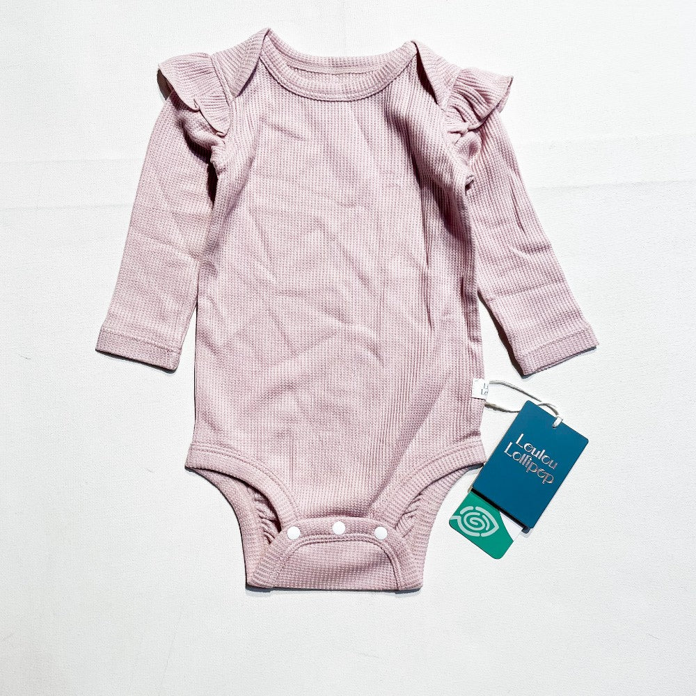 Loulou Lollipop Waffle Onesie 3-6M Reg $34|147637