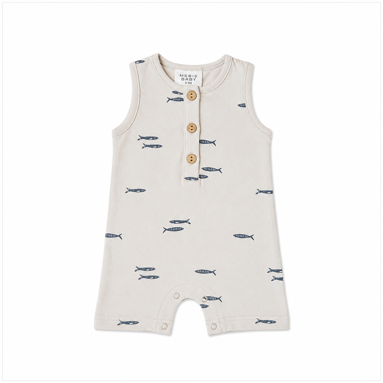 Mebie Baby - Fish Short Romper