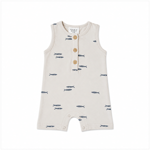 Mebie Baby - Fish Short Romper