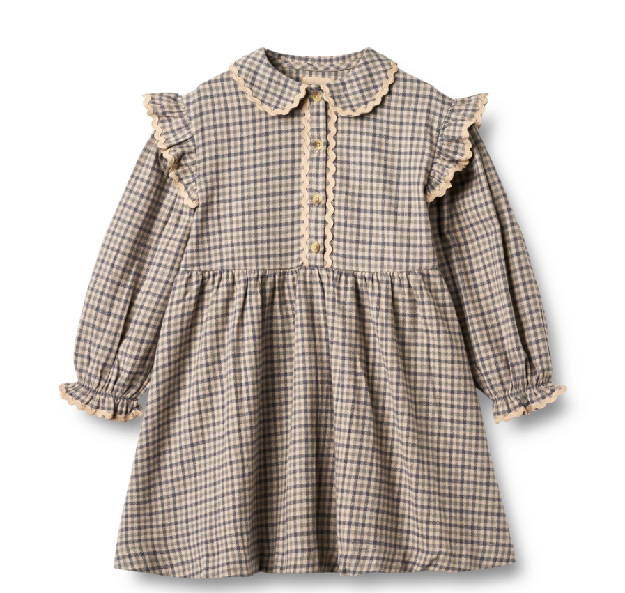 Wheat - Dress Alissa blue check|164450