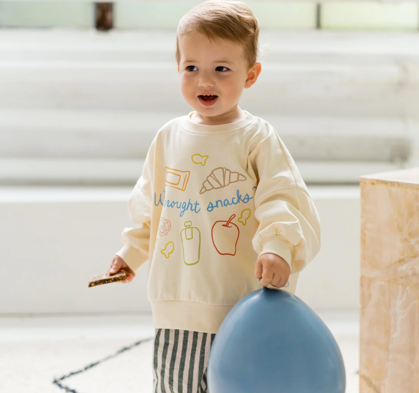 Roobear - Snacks Crewneck Vanilla Cream|173350