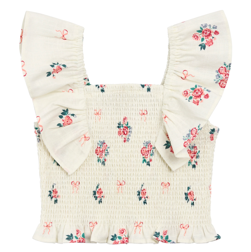 Miles The Label - Woven Floral Bow Set|193762