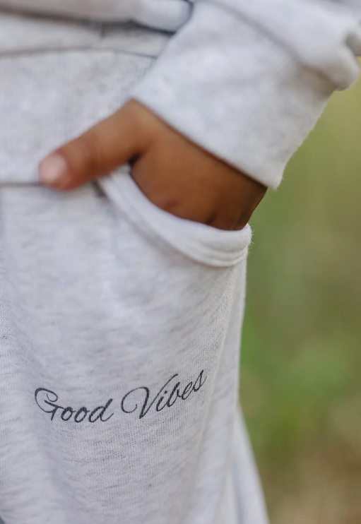 Mebie Baby - Good Vibes Quarter Zip French Terry Set|185302