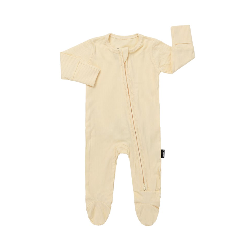 Belan.J - Footed Zipper Sleeper - Vanilla|199352