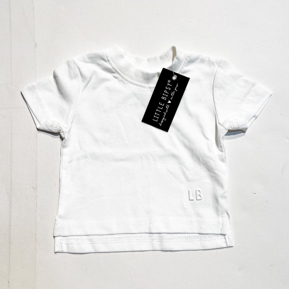Little Bipsy White Shirt 0-3M **NEW **Imperfection|160899