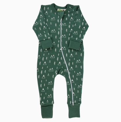 Parade Organics - '2-Way' Zip Holiday Romper Mountains|173334
