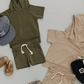 Mebie Baby - Olive Hooded Tee and Pocket Short Set|87443