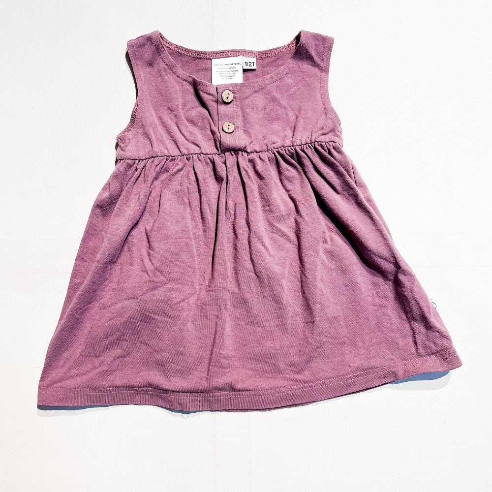 Tiny Button Apparel Dress 1-2Y|162509