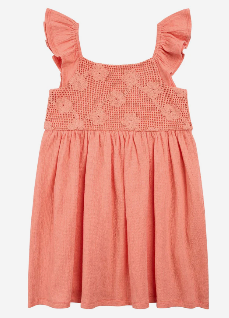 Miles The Label - Woven Coral Dress|187587