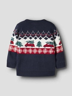 Name It - Navy Christmas Sweater 9233|231526