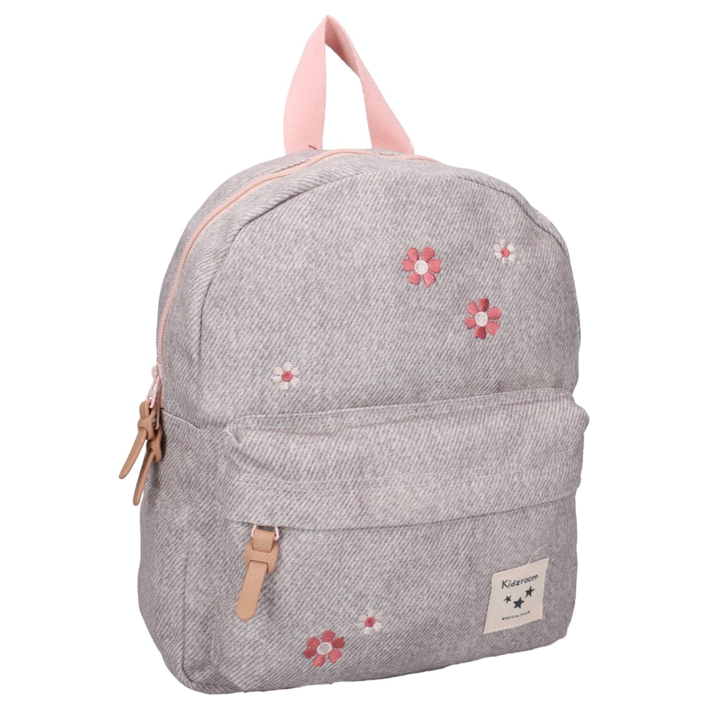 Kidzroom - Backpack Blossom And Bows Grey|230617