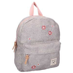 Kidzroom - Backpack Blossom And Bows Grey|230617