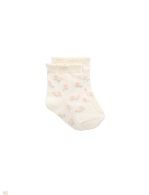 Jamie Kay - Meadow Jacquard Sock Larissa Milk|176569